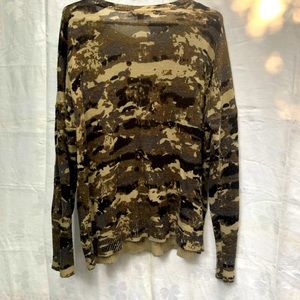 SOLD Rock and Republic camo sweater
